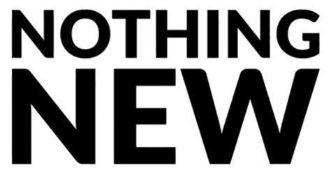 Download Nothing New logo transparent PNG