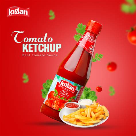 Kissan Ketchup Advertisement - Ads on Behance | Ketchup, Advertising, Social media design graphics