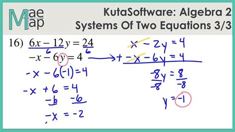 Systems Of Quadratic Equations Kuta - Tessshebaylo