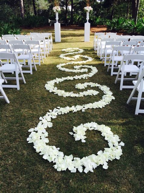 Fresh Rose Petal Aisle Design by Florals by the Sea Rose Petal Aisle ...