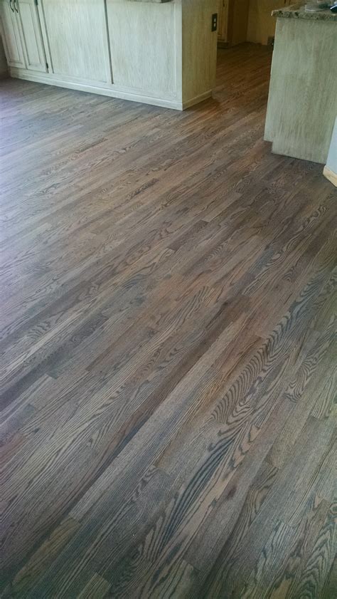 Red Oak floor, with custom gray stain | Red oak hardwood floors stains ...