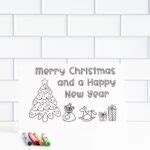 25 Free Printable Christmas Cards to Color for Kids