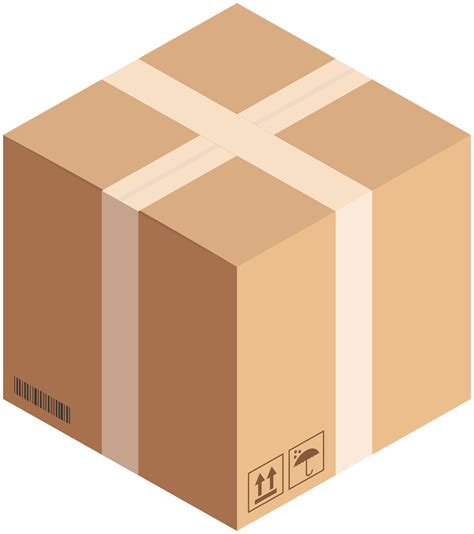 Cube Cardboard Box PNG Clip Art - Best WEB Clipart