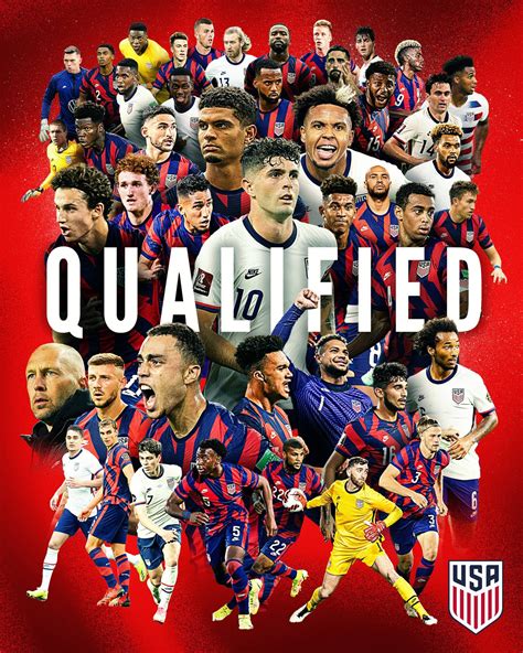 U.S. Soccer Men’s National Team have qualified to the 2022 World Cup ...