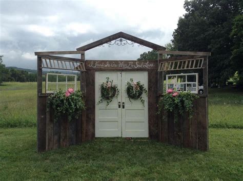 Wedding Event Ideas, Tips and DIY Planning Checklist | Barn door wedding, Wedding entrance, Wood ...