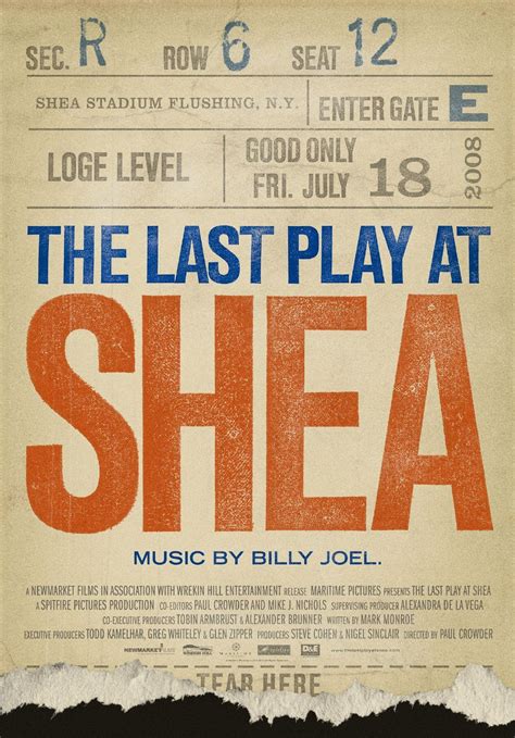 The Last Play at Shea | Billy joel, Billy joel concert, Shea