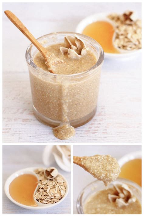 Homemade Honey Oatmeal Face Scrub