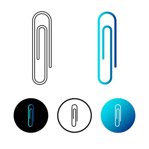 Abstract Paperclip Icon Illustration 4560377 Vector Art at Vecteezy