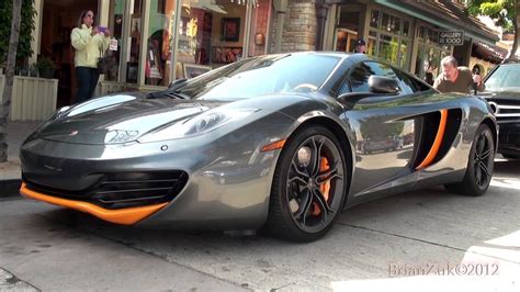 Gray and Orange McLaren MP4-12C - YouTube