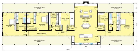 Ranch Style House Plan - 3 Beds 3 Baths 3645 Sq/Ft Plan #888-6 | Ranch house plans, Floor plans ...