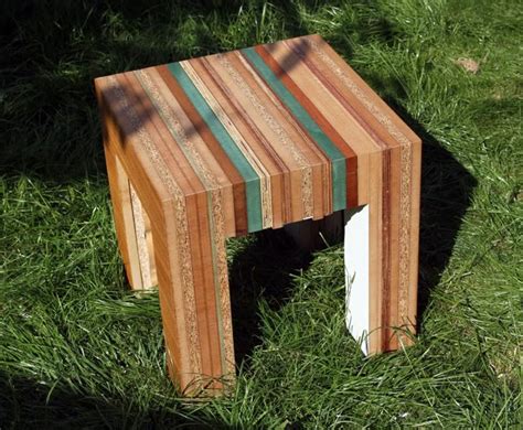 Tristan Titeux' Colorful Re-Cut Furniture is Made From Recycled Wood