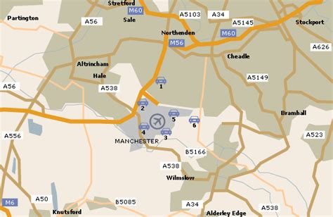 Manchester Airport Map