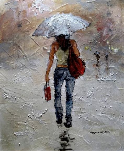 Girl In Rain Painting at PaintingValley.com | Explore collection of Girl In Rain Painting