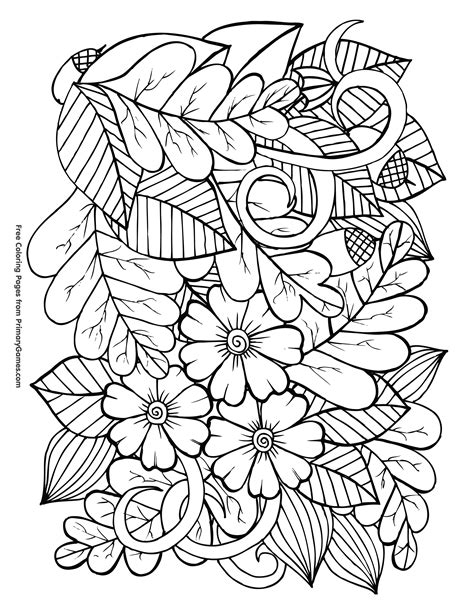 Leaves and Acorns Coloring Page • FREE Printable eBook | Crayola ...