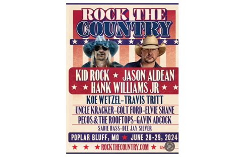 Kid Rock, Jason Aldean, Hank Williams Jr. to headline concert in Poplar ...