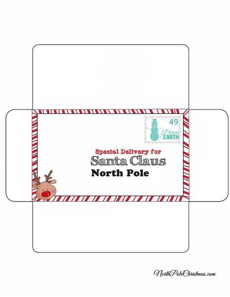 Printable Santa Envelope - Printable Santa Envelope Free - 1stopmom ...