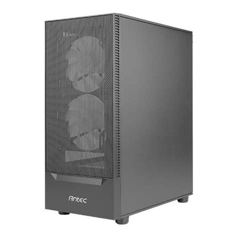 Antec NX410 Black Mid Tower 2 x 140 mm ARGB Fan in Front & 1 x 120 mm ARGB Fan in Rear Included ...