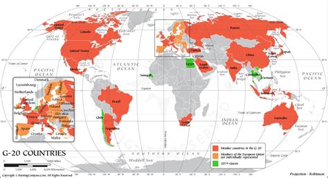 G20 Countries In World Map