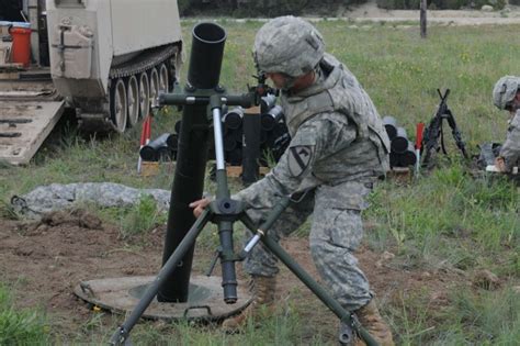 Long Knife mortar men hang rounds to improve crew proficiency | Article | The United States Army