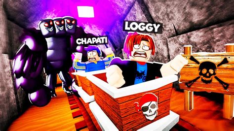 LOGGY ESCAPE MONSTER ON ROLLER COASTER | ROBLOX - YouTube