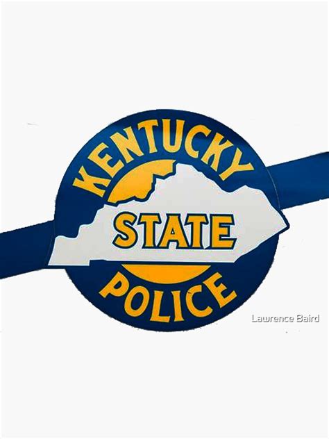 "Kentucky State Police" Sticker for Sale by lawrencebaird | Redbubble