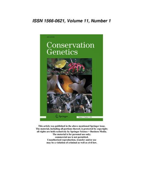 (PDF) MHC screening for marsupial conservation: Extremely low levels of class II diversity ...