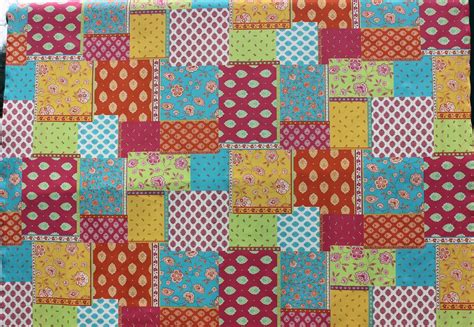 French patchwork fabric piece #589