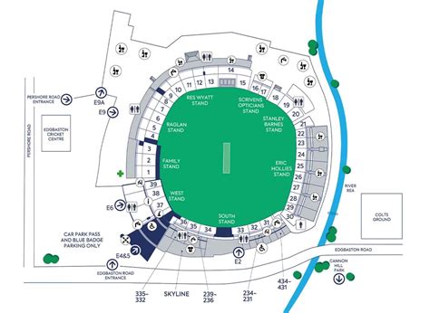 Edgbaston Cricket Stadium Map