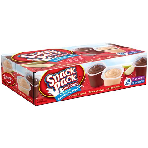 Hunt's Snack Pack Pudding Variety - 36/3.5 oz. | eBay