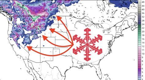 Current 10-Day Snow Forecast for North America Looks Like Mid-Winter ...