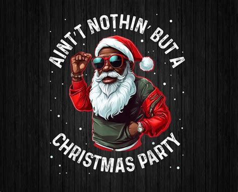 PNG ONLY African American Santa Claus Christmas Png Black - Etsy