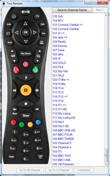 VM Tivo Network Remote