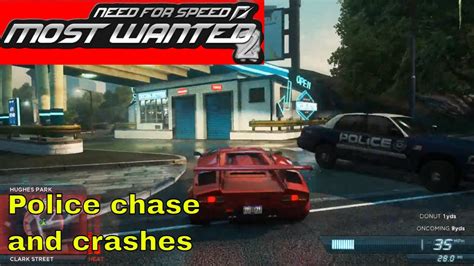 Need for Speed Most Wanted Police chase and crashes - YouTube