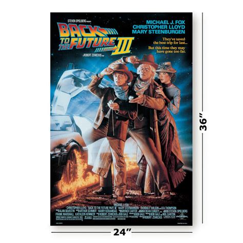 Back To The Future III - Movie Poster (Regular - Bttf Part 3) (Size 24 ...