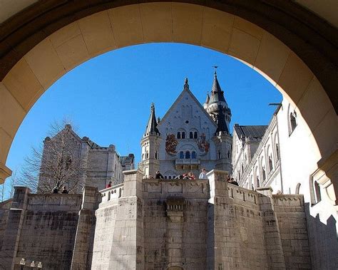 The view from the inside of the Grotto in Neuschwanstein Castle ...