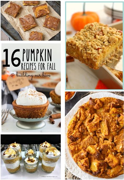 Building Our Hive: 16 Pumpkin Recipes for Fall