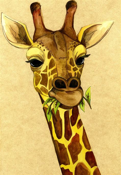 giraffe! | Arte de jirafas, Pinturas, Ilustraciones artísticas