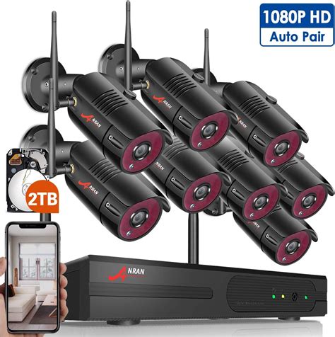 Amazon.com : Wireless Home Security Camera System Outdoor, ANRAN 8CH Full HD 1080P WiFi Video ...