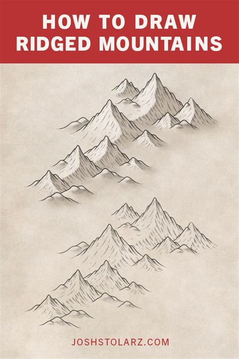 How To Draw Mountains On Maps