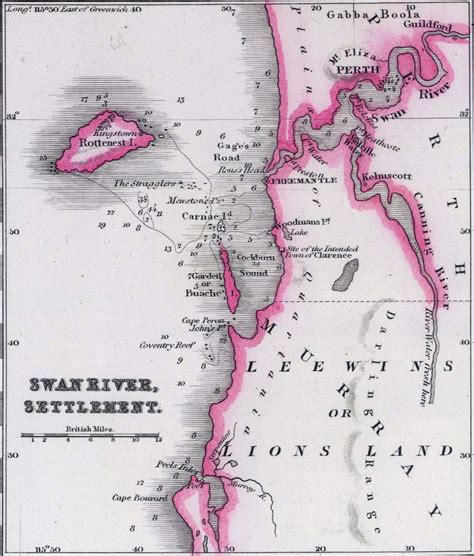 Map of the Swan River Settlement, 1844 : r/perth