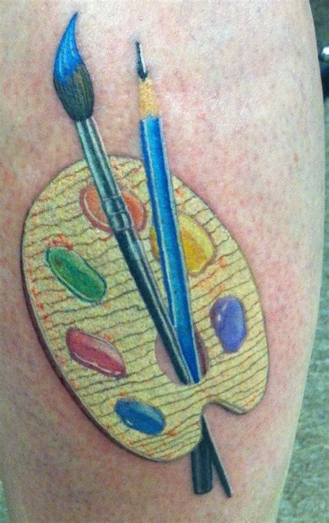 Artist Pallet tattoo-My newest tattoo! | Tattoos, New tattoos, I tattoo