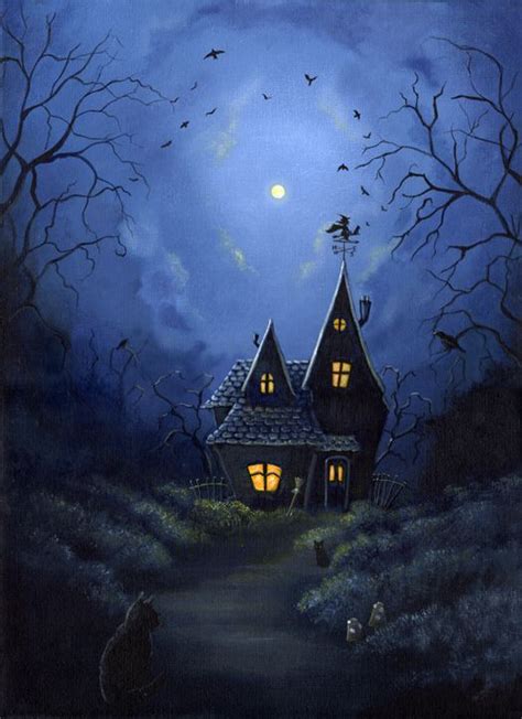 Witch house by karenspencer on DeviantArt | Halloween artwork, Halloween backgrounds, Halloween ...