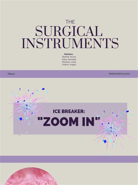 Surgical Instruments: Periodontology DB41A | PDF | Anesthesia | Periodontology