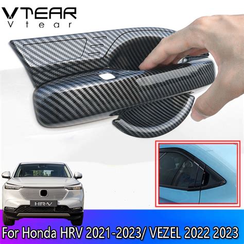 Vtear For Honda HRV HR-V 2021-2023 / VEZEL 2022 2023 RHD Auto ABS chrome plated accessories Car ...