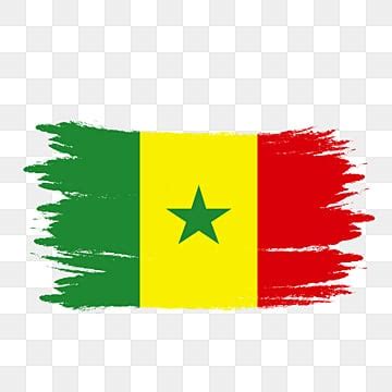 Drapeau Sénégal Aquarelle Pinceau Fond Transparent PNG , Sénégal ...