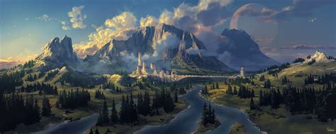 Fantasy Landscape Desktop Wallpaper