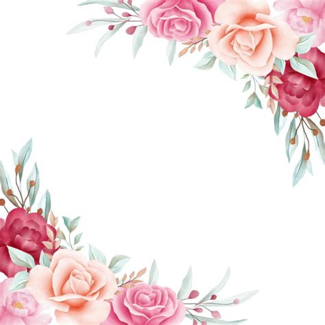 Wedding Flower Border Design