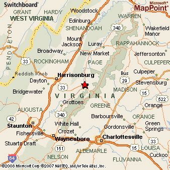 Elkton, Virginia Area Map & More