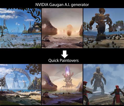 ArtStation - NVIDIA Gaugan tests