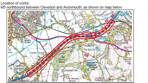 M5 Junction 20 to Junction 18 northbound resurfacing works – 2 May to ...